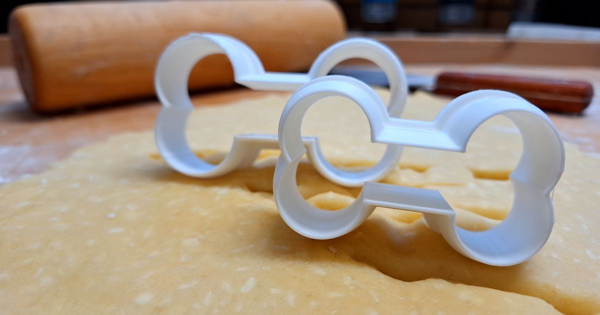 4-teiliges Edelstahl Keksausstecher Set – Rahmen-Motive Mit Glückwunsch-Sprüchen