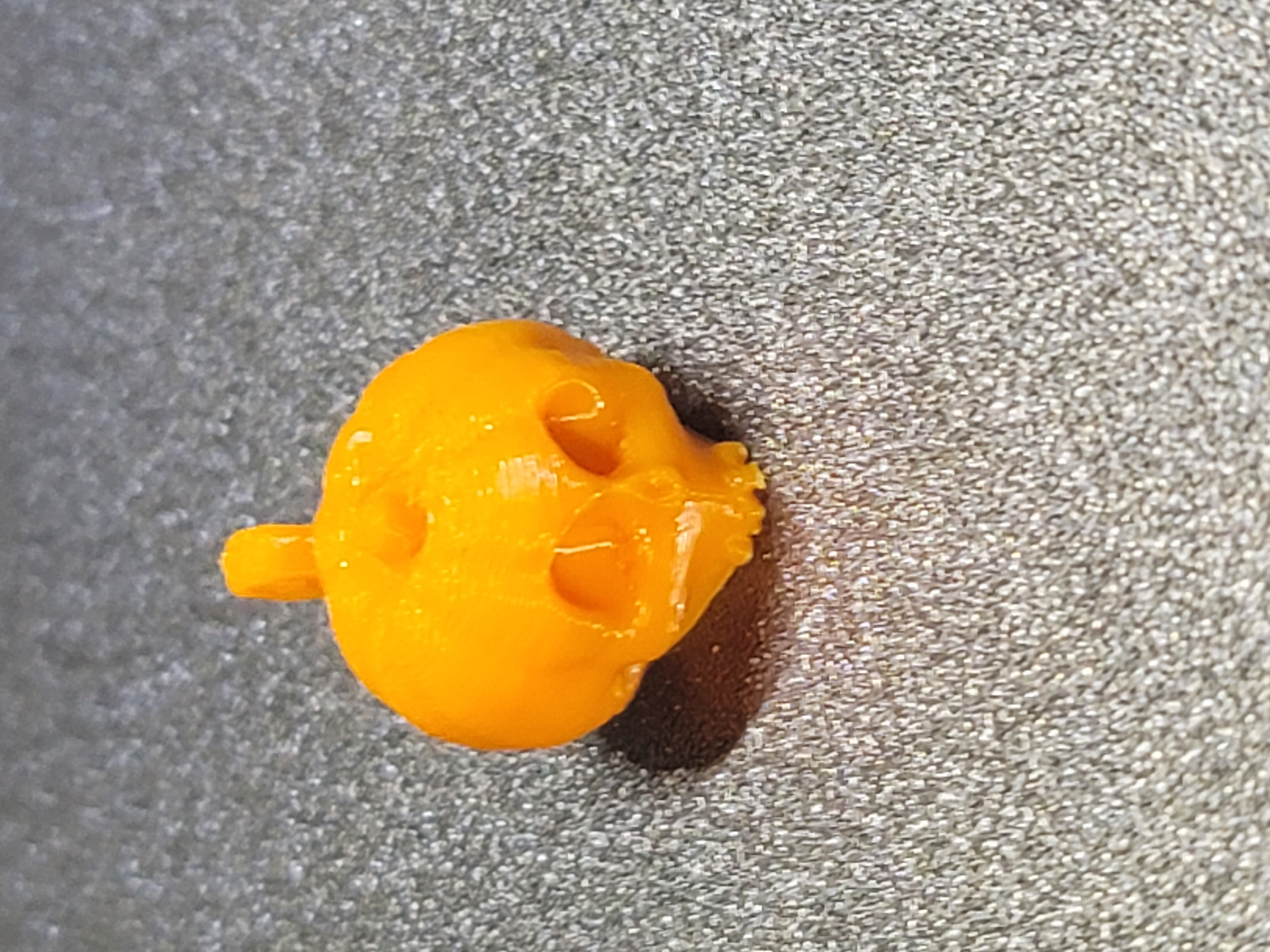 Pumpkin Skull Earrings Thicc Ring
