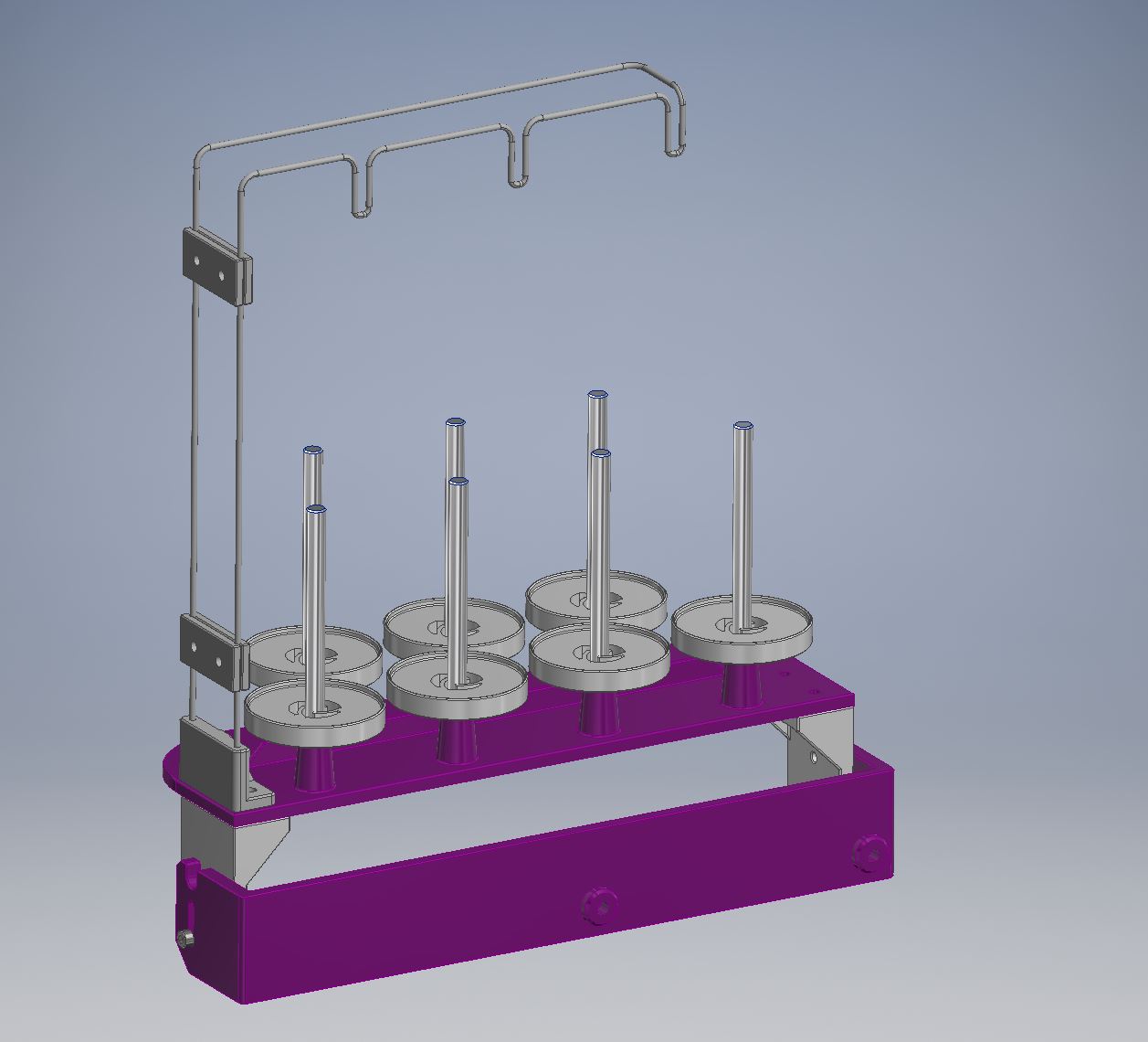 7-fach Spulenhalter für Janome Stickmaschine / 7-place bobbin holder ...