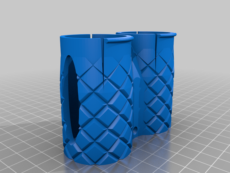 DOUBLE-BARRELED POO BAG DISPENSER (w/ Chanel Quilting)