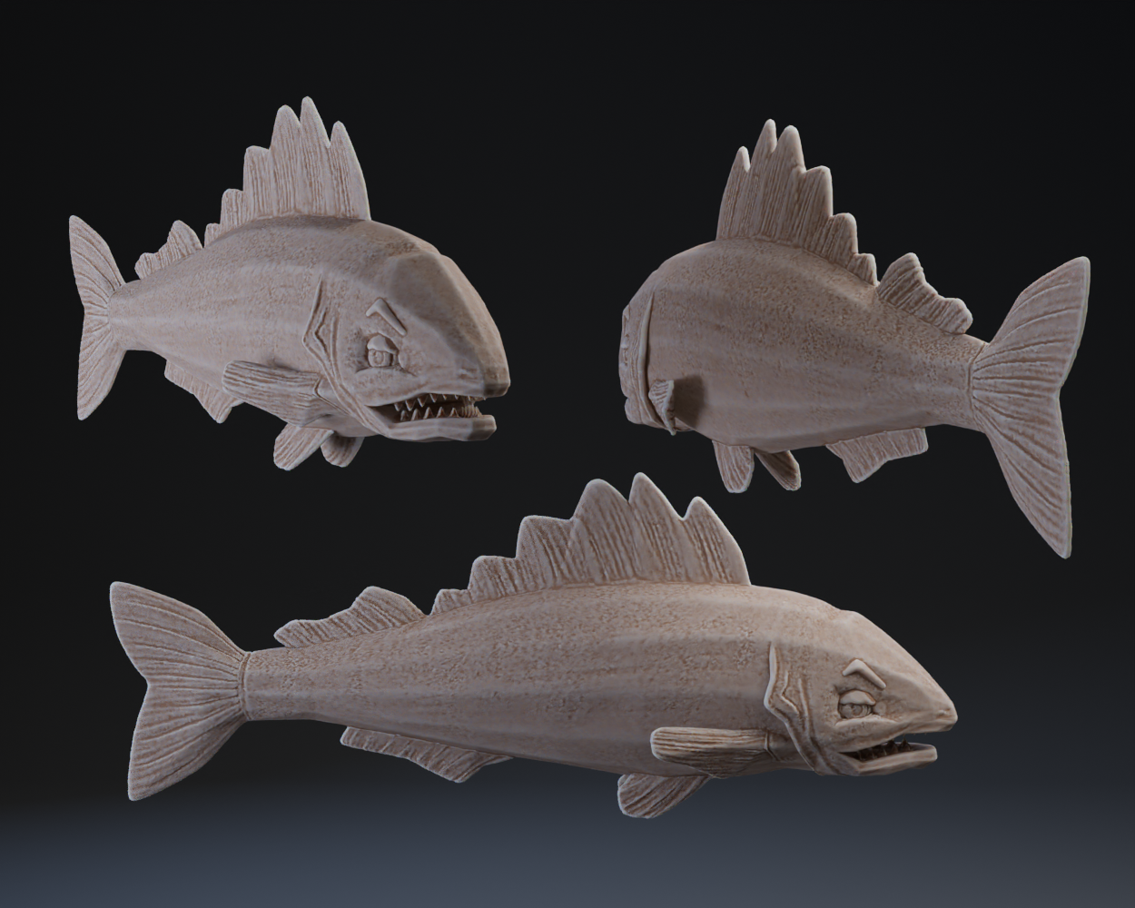 Cartoon Walleye
