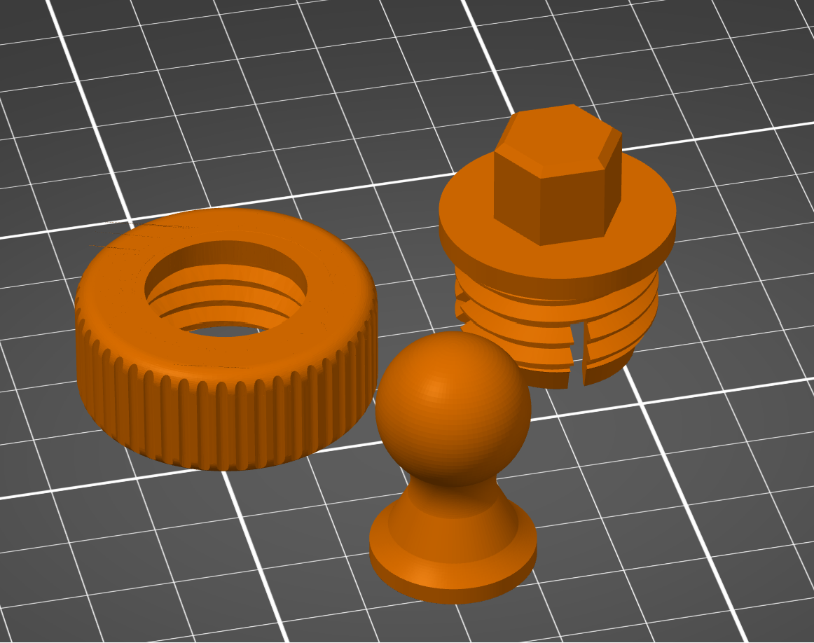 Ball Joint for Honeycomb Storage Wall