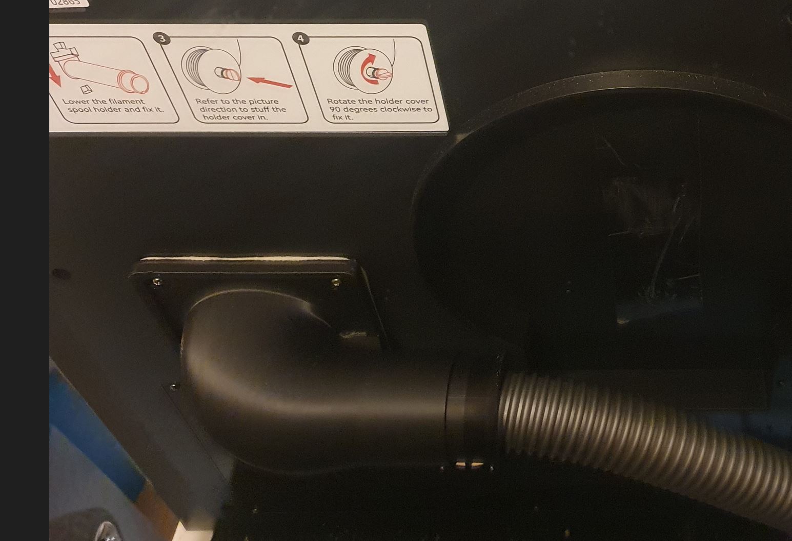 QIDI X-Max 3 Exhaust Fan duct
