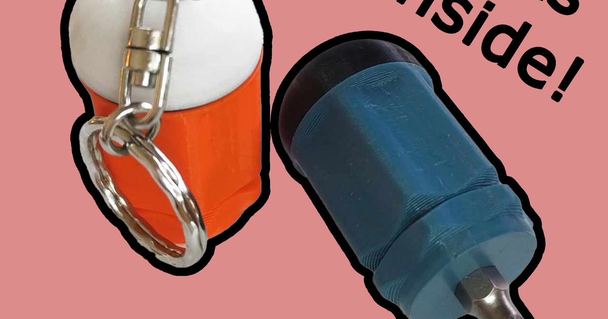 Compact Retro Screwdriver Keychain by ncsandor Download free STL