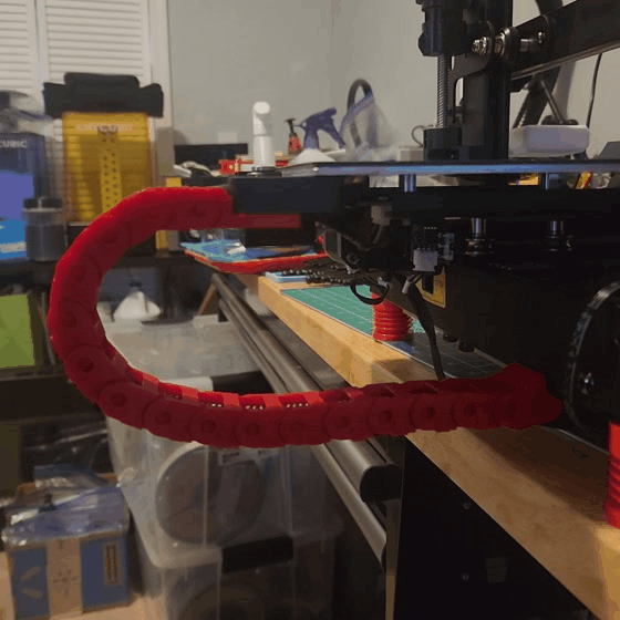 Anycubic Kobra 2 Pro & Kobra 2 Cable Drag Chain 3D model thumbnail