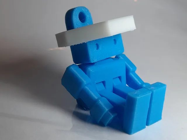 Robot keychain man