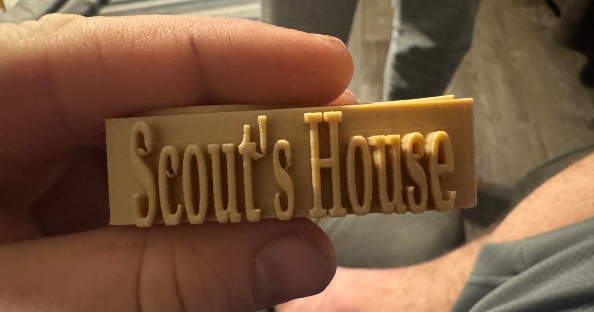 Scouts House by Brandonh527 Download free STL model