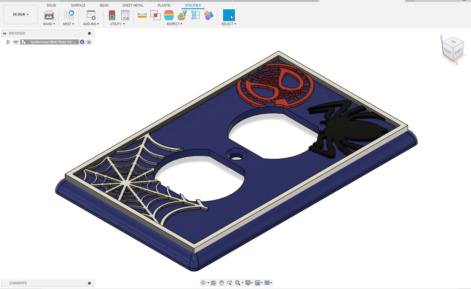 Spiderman Wall Plates