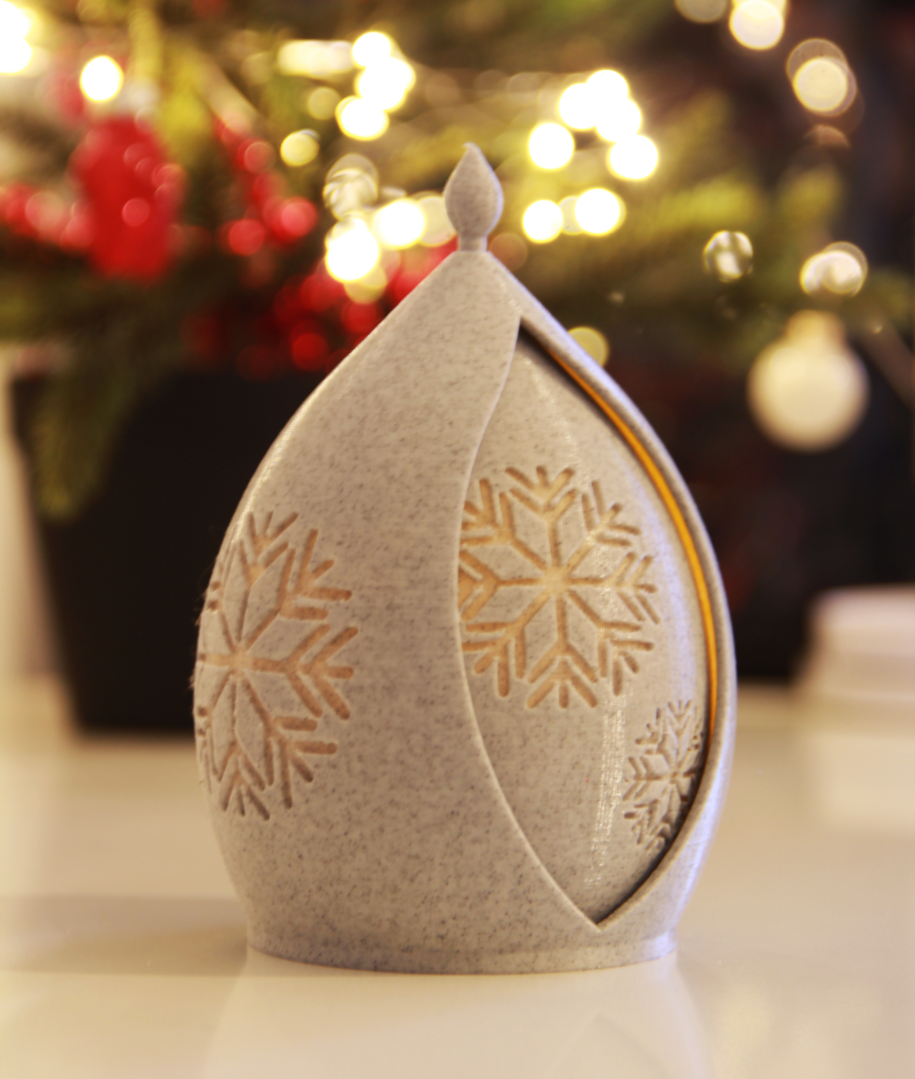 Christmas Lantern for LED tealight 3D model thumbnail