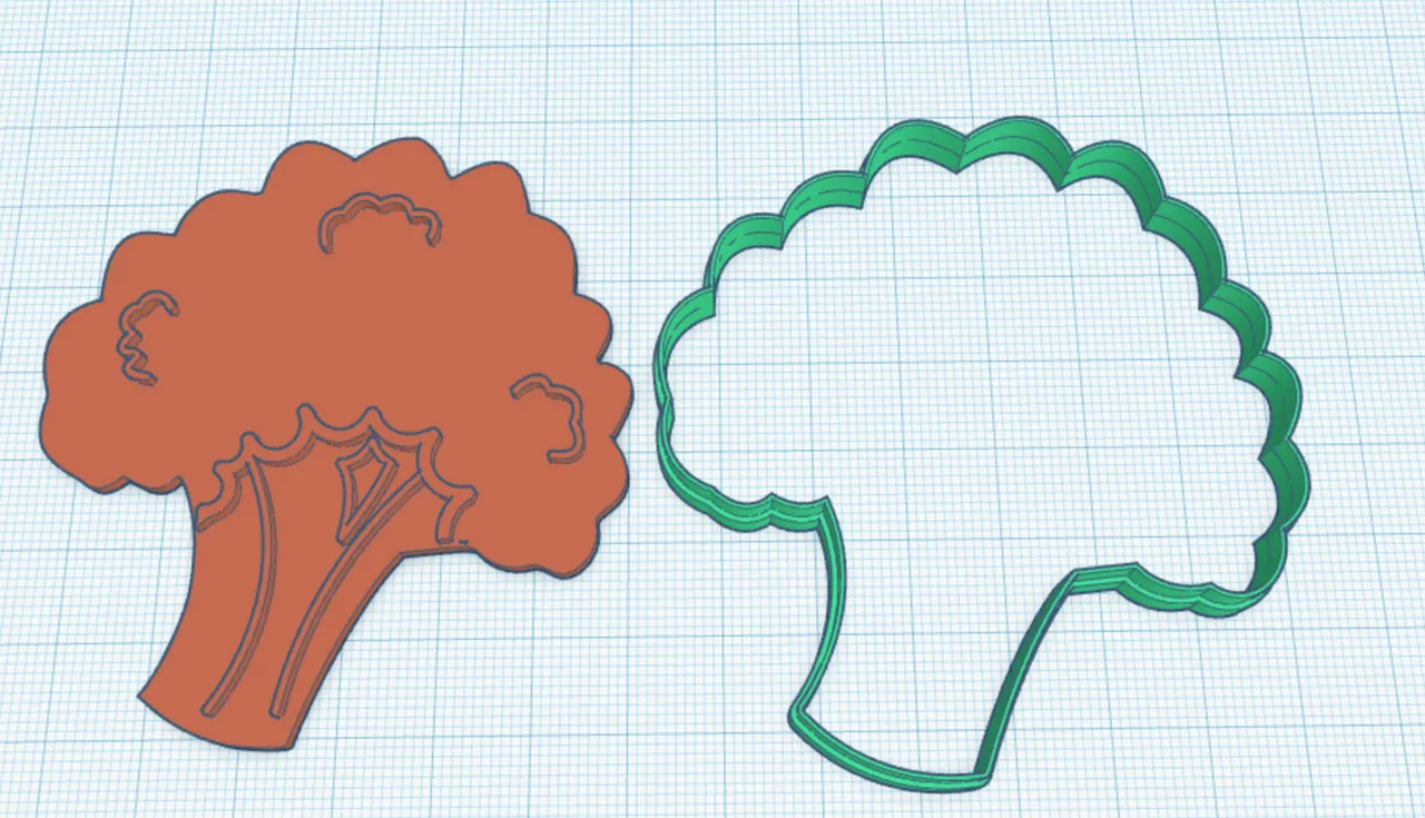 Broccoli Cookie Cutter by Ian | Download free STL model | Printables.com