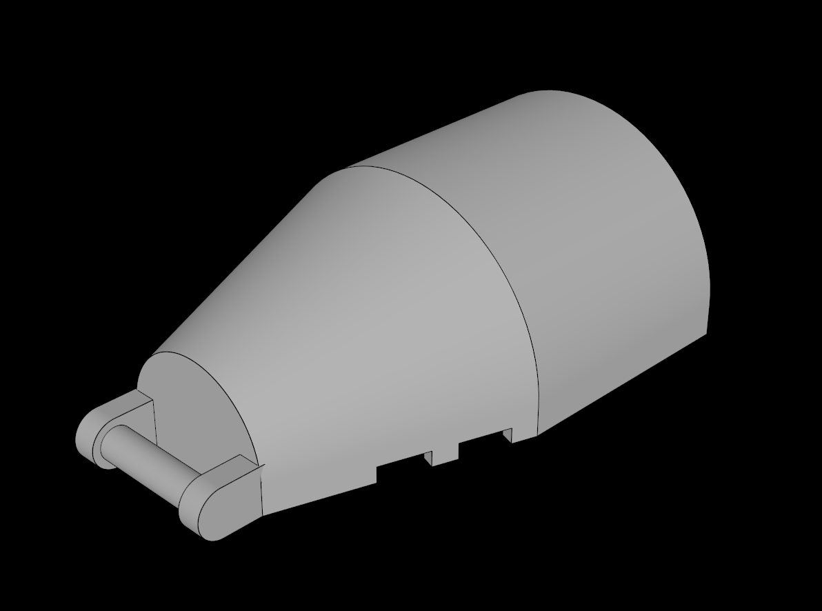 Lego Compatible (92279.dat) Windscreen  4 x  6 x  2 Round with Handle