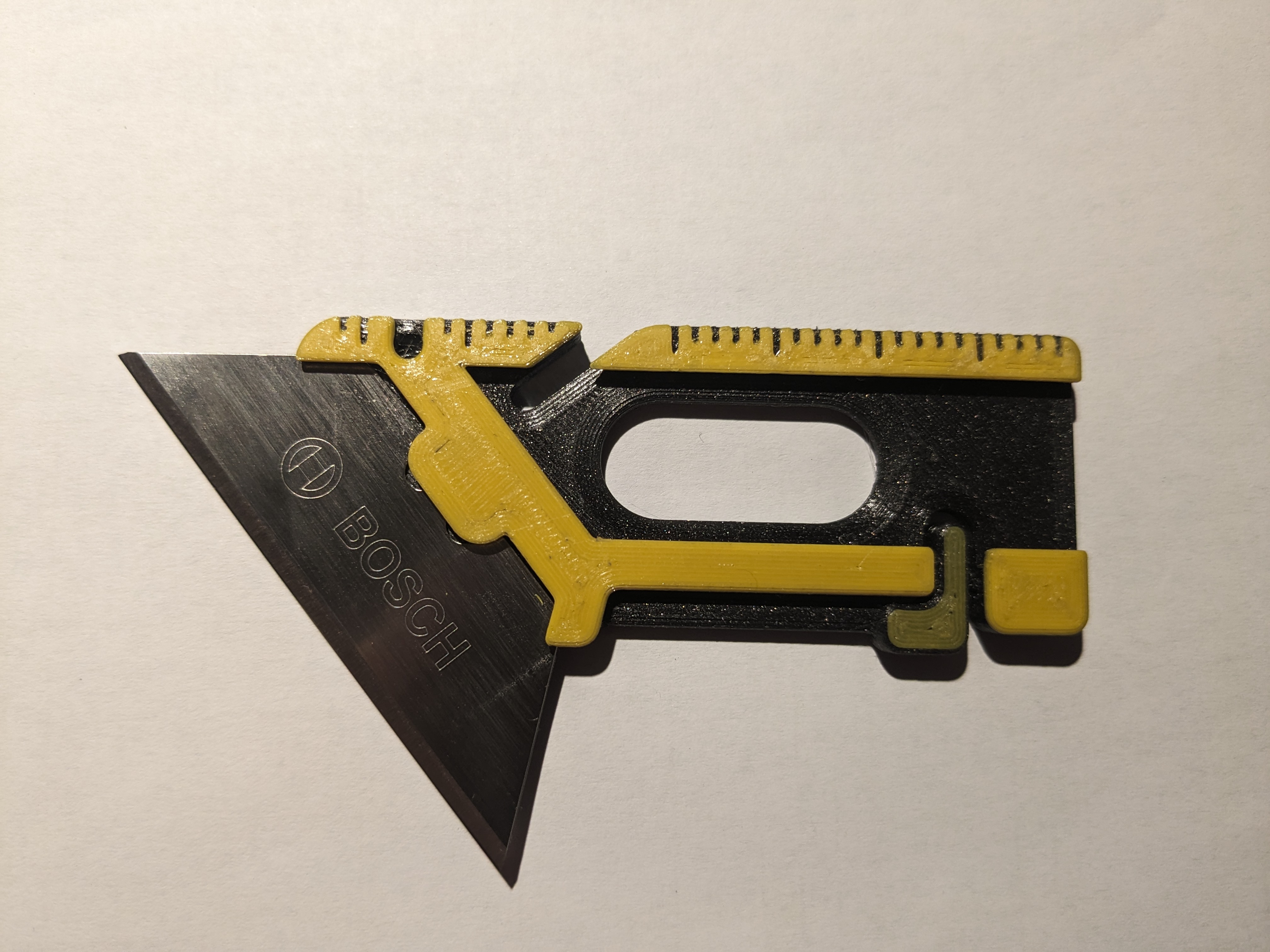 Reinforced KUT EDC Tool Version (Utility Knife + Scraper + Wire/Cord Cutter)