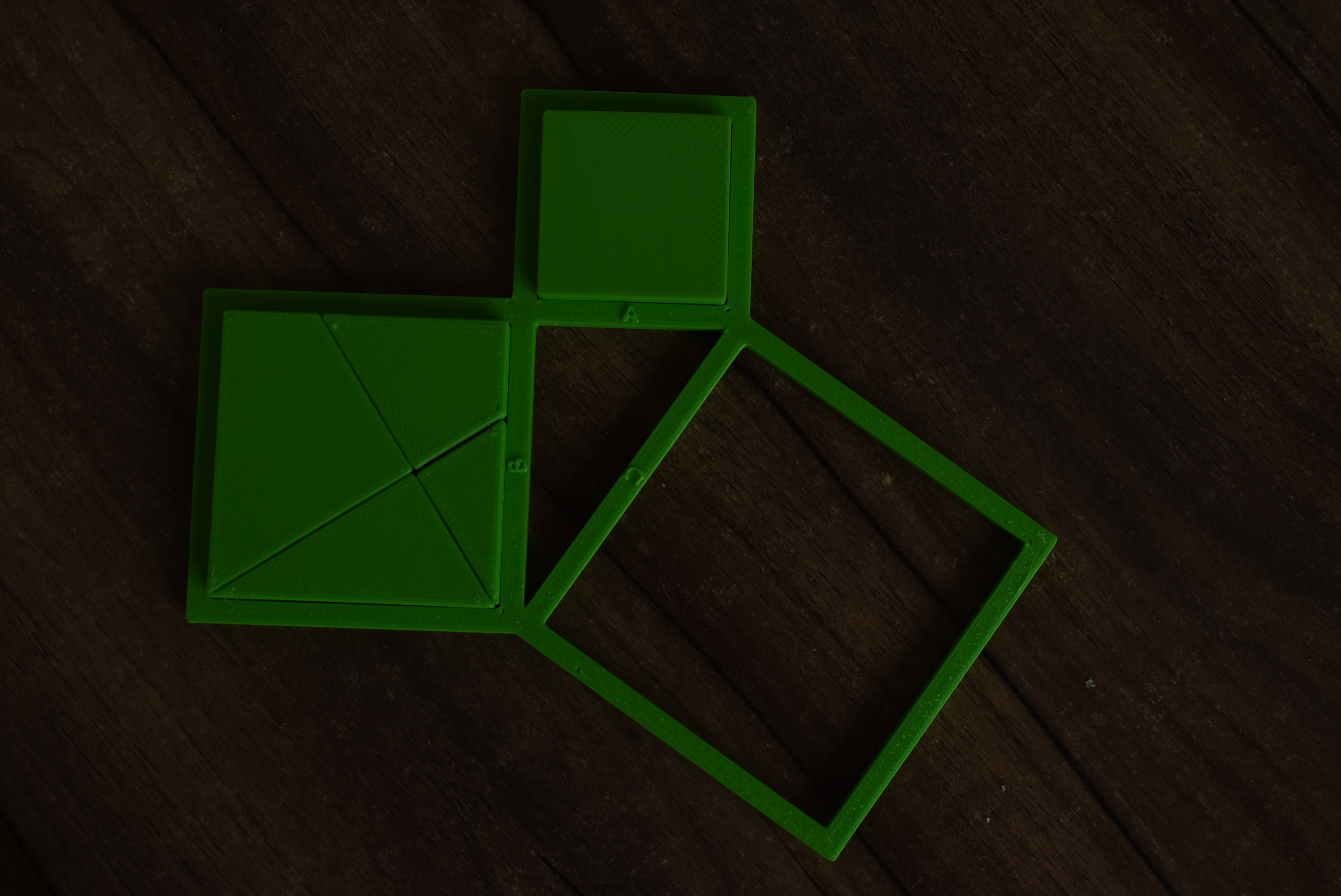 Miniatura 2 do modelo 3D Pythagoras Theorem Proof - Block Area