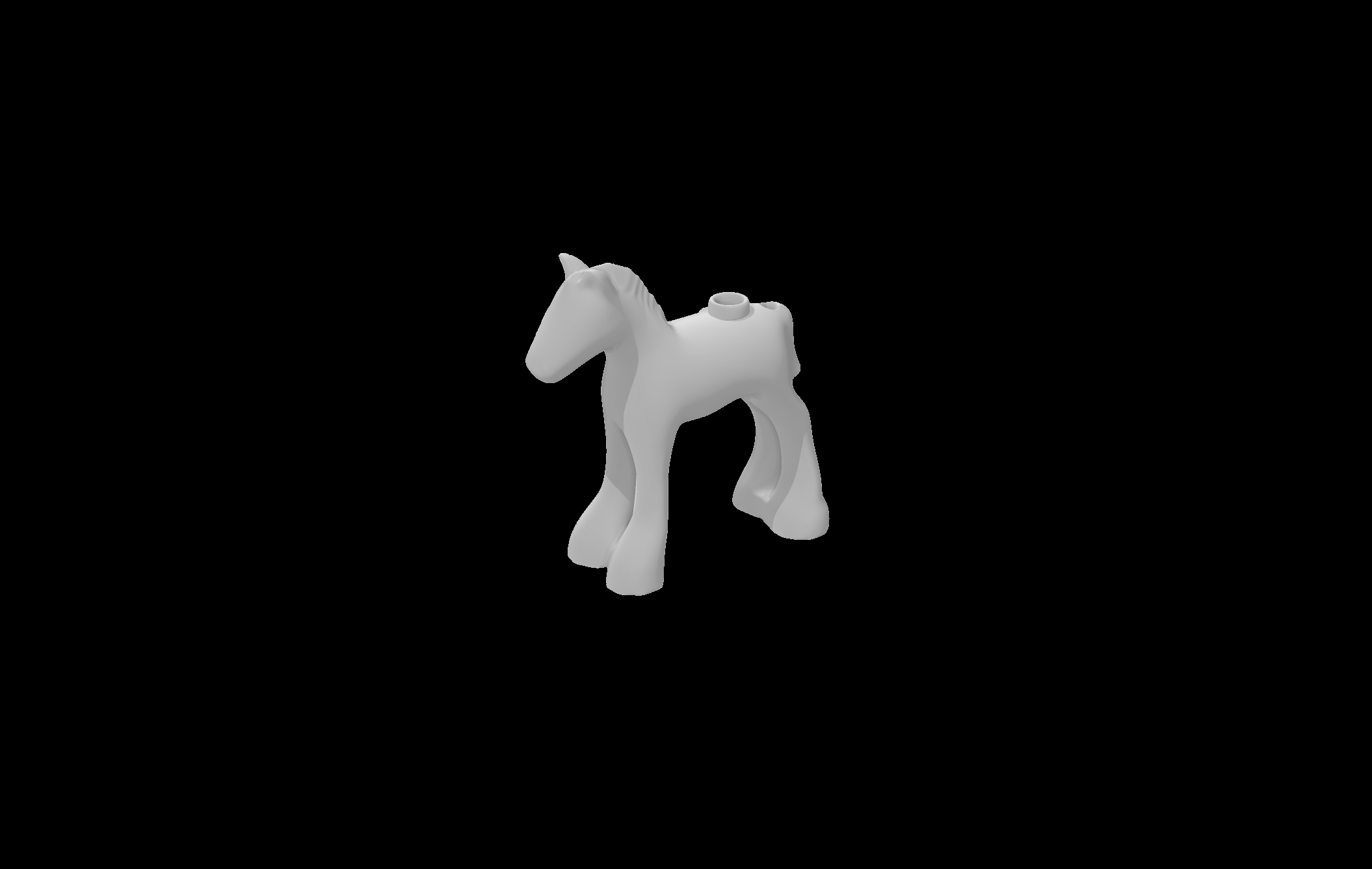 Lego Compatible (11241.dat) Duplo Compatible Horse Baby Foal Pony