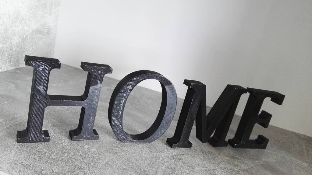 HOME Letters decoration by TestoMane | Download free STL model ...
