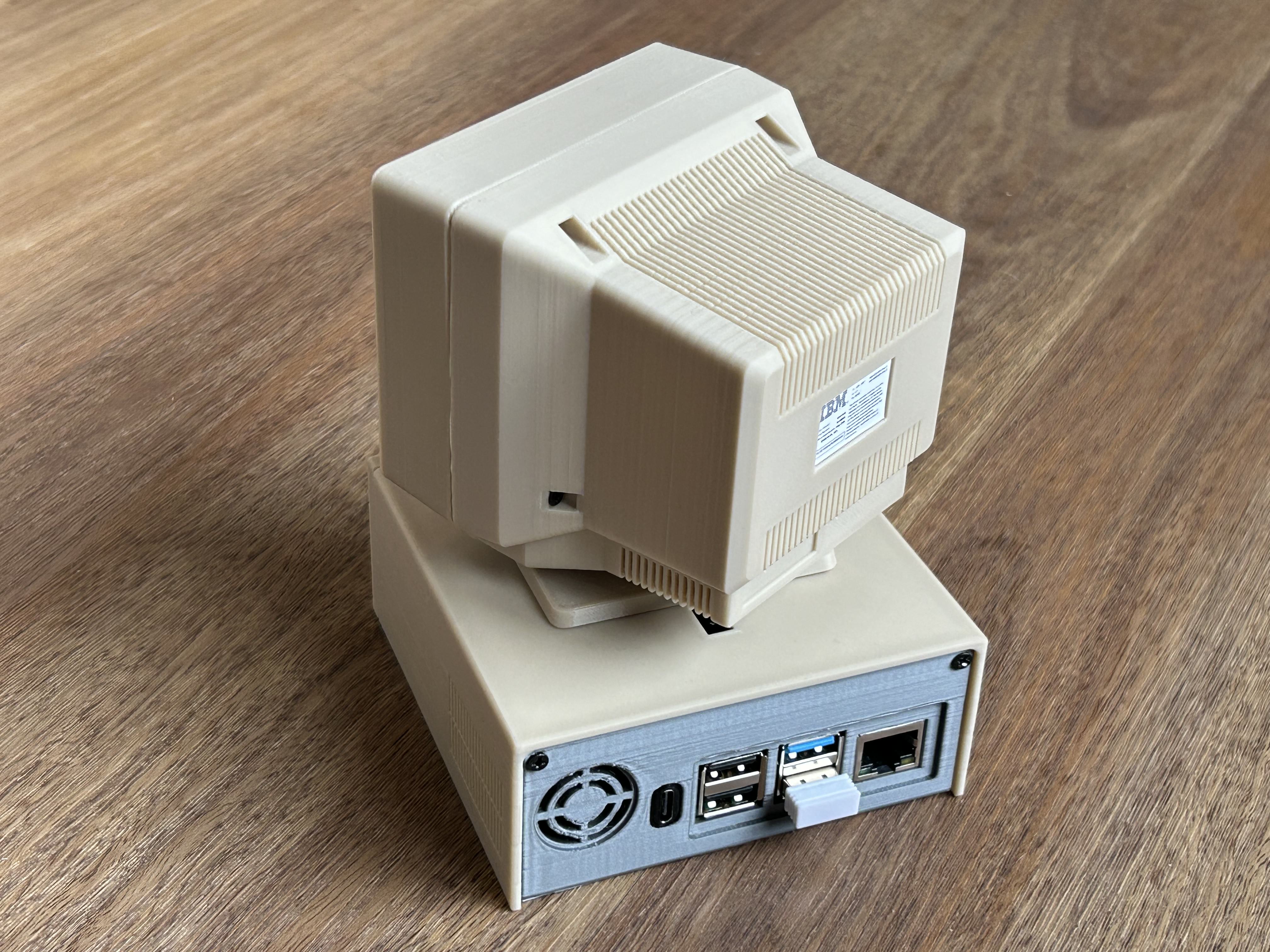 Retro Desktop PC Raspberry Pi case V2 by fantasticmrdavid | Download ...