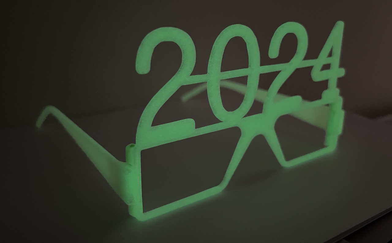 2024 NYE Glasses by muddymaker Download free STL model