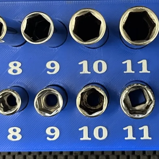 Craftsman 1/4 Metric Socket Organizer Gridfinity and Standalone