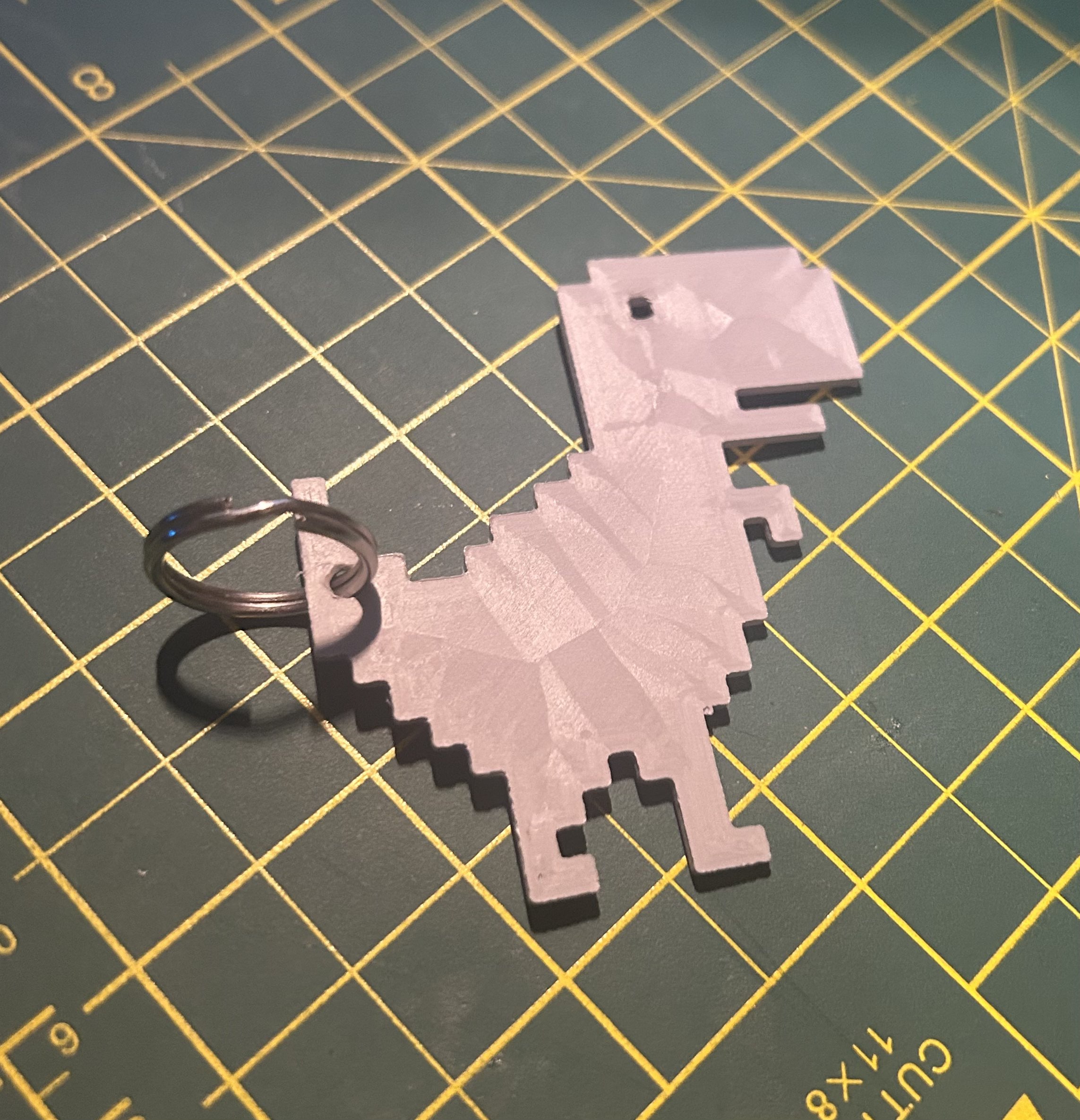 Google Dinosaur Keychain