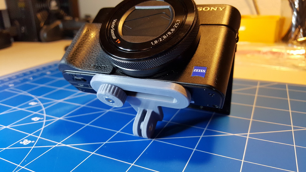 Offset Camera to GoPro mount adapter by MakerFunLab Download free STL model