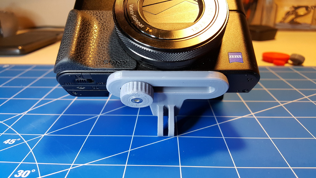 Offset Camera to GoPro mount adapter by MakerFunLab Download free STL model