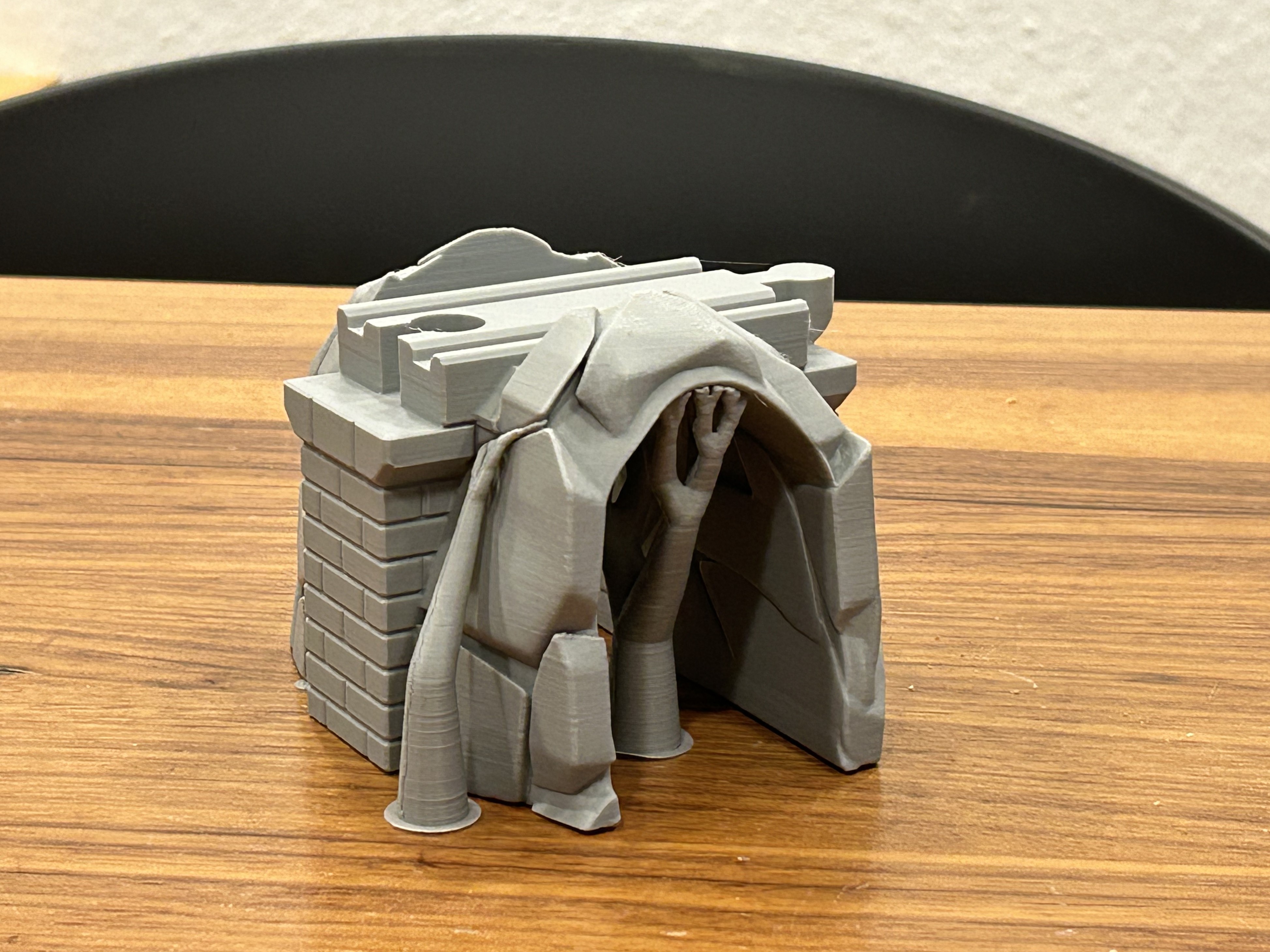 Miniatura 3 do modelo 3D Train tunnel with overpass