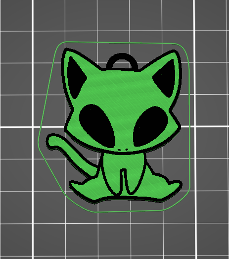 Keychain UFO keyring