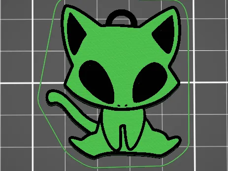 Keychain UFO keyring