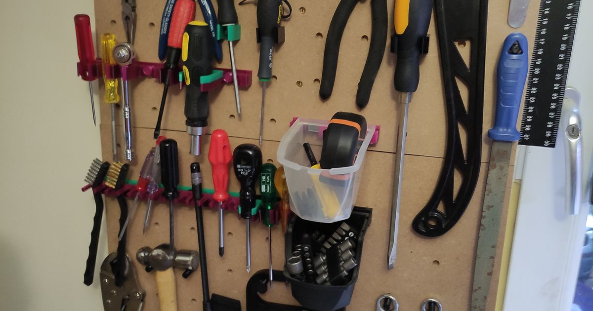 Peg board system by bart Download free STL model