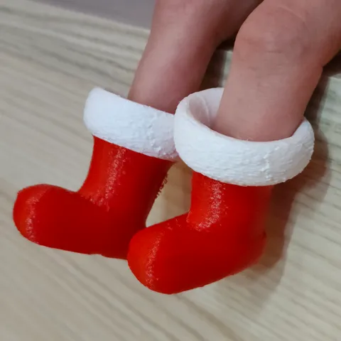 Santa Shoes Finger Toy