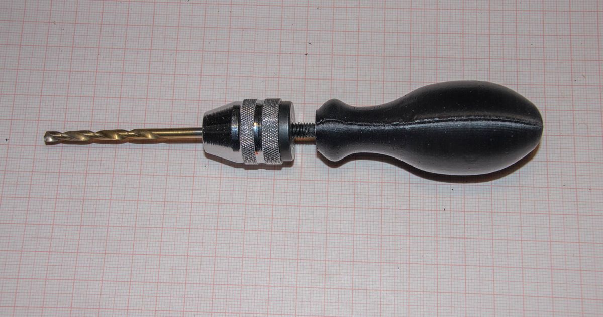 Handle for drill chuck by herbert_la Download free STL model