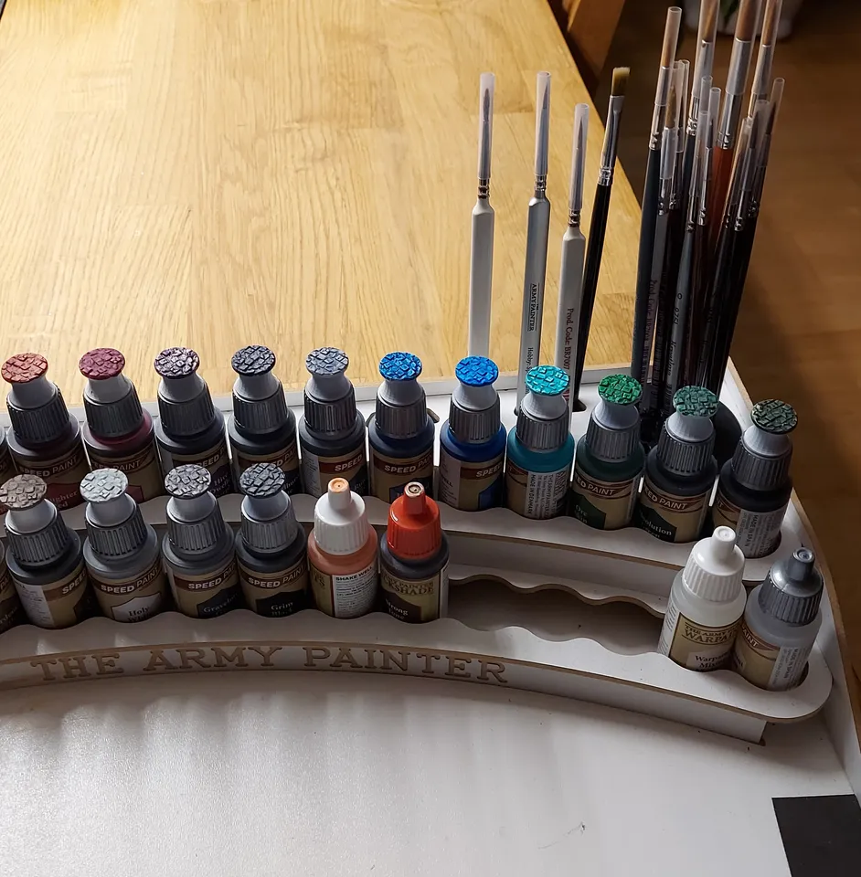 Brush holder for Army Painter Project Paint Station by Peter