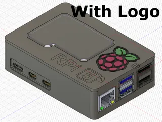 Raspberry Pi 5 Cases With Multicolor Logo by Adam L, Download free STL  model