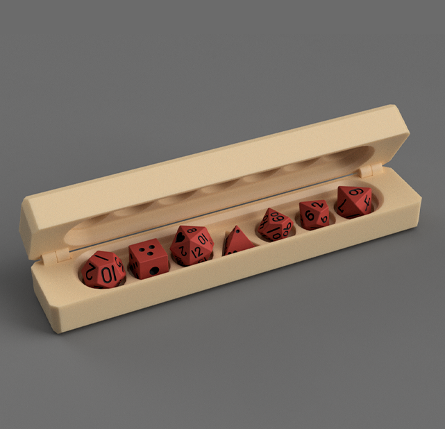 Print-in-place Hinged Dice Vault (Magnetic)