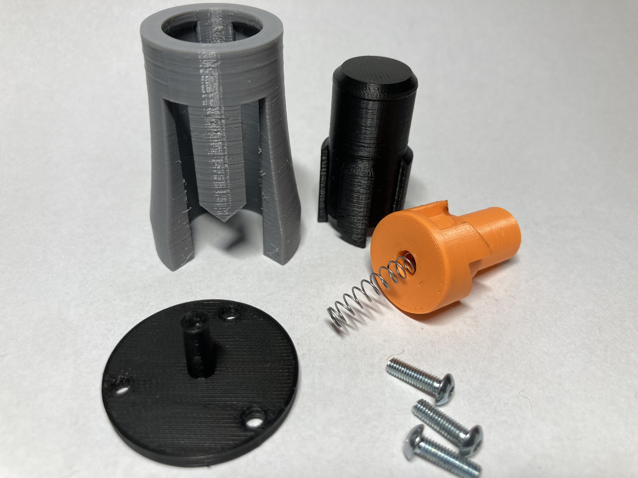 Ballpoint pen's click mechanism (Latch mechanism V3) by Adam Download free STL model