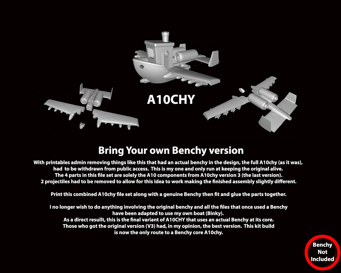 A10chy Benchy mod Kit by Diablo | Download free STL model | Printables.com