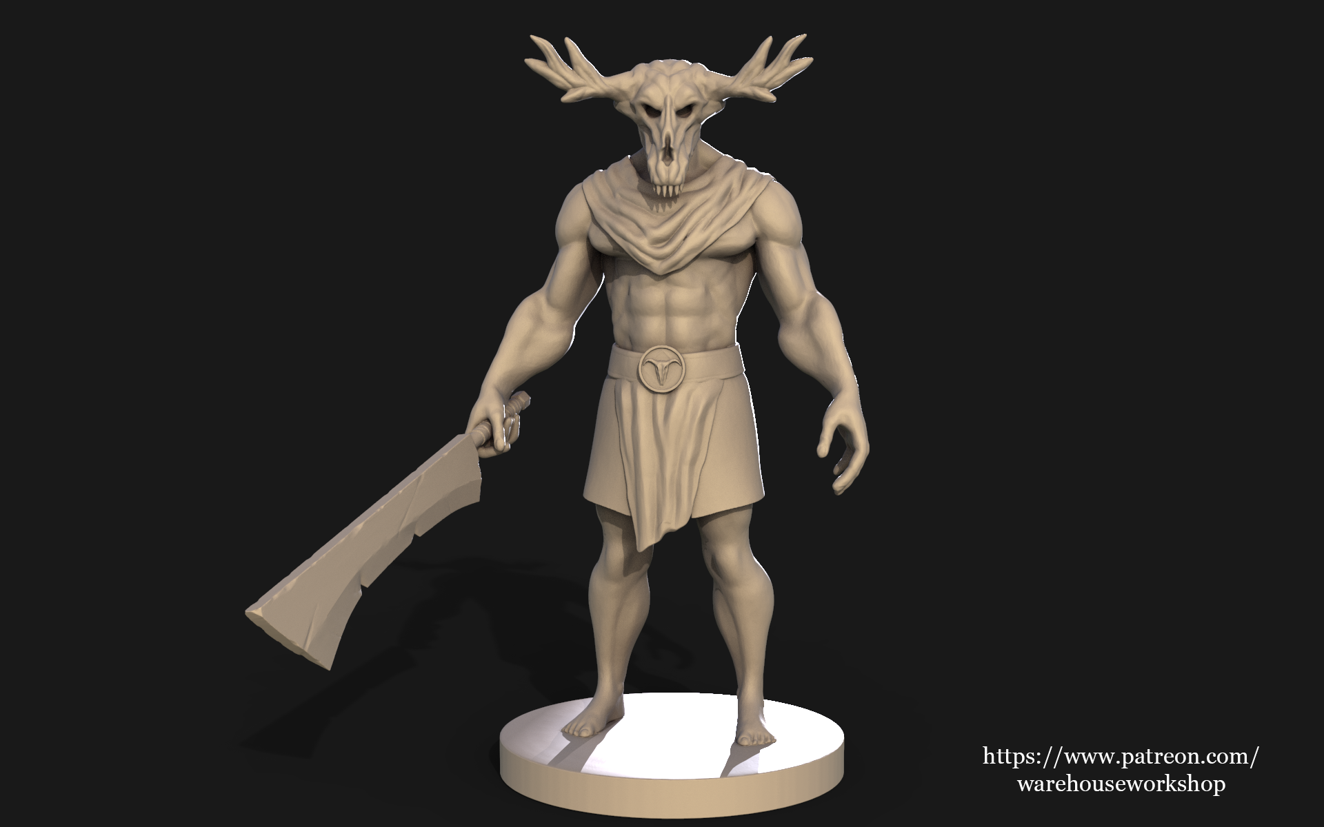 Wendigo Warrior by Warehouse Workshop | Download free STL model ...