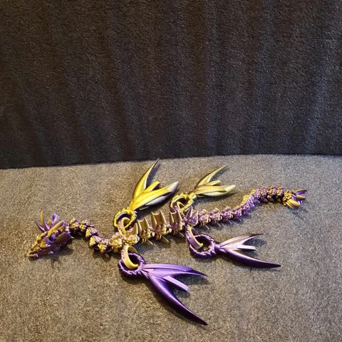 Shakaworld3D Articulated Flexi Fish Killer Dragon 180mm X 180mm