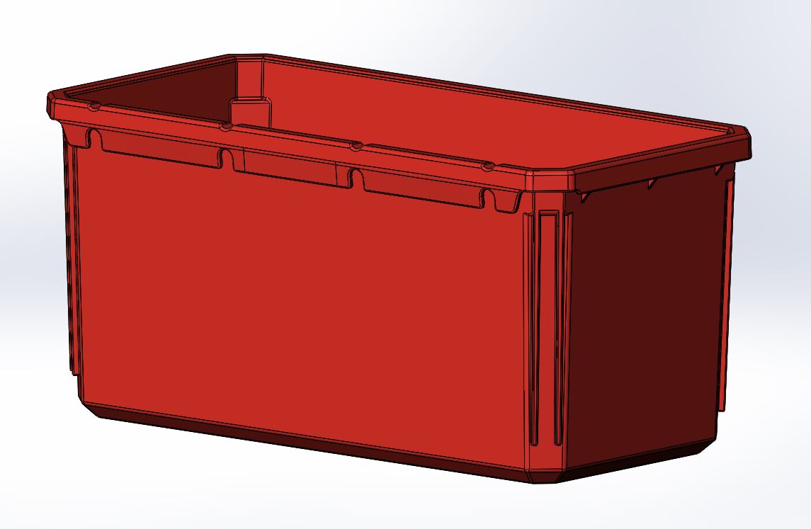 Miniatura 11 do modelo 3D Milwaukee Packout Organizer Compatible Bin - Rectangle