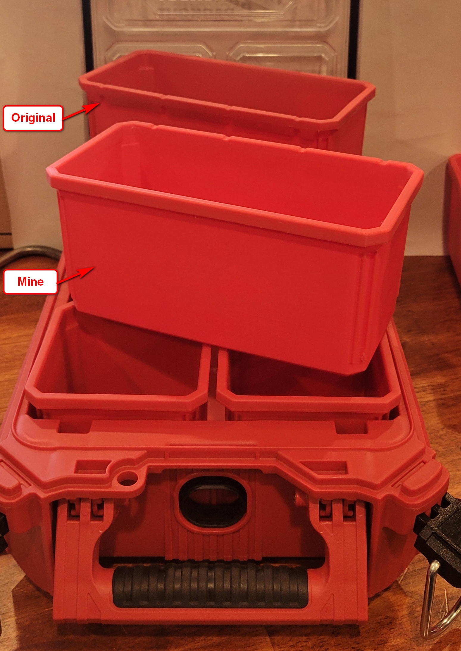 Miniatura 2 do modelo 3D Milwaukee Packout Organizer Compatible Bin - Rectangle