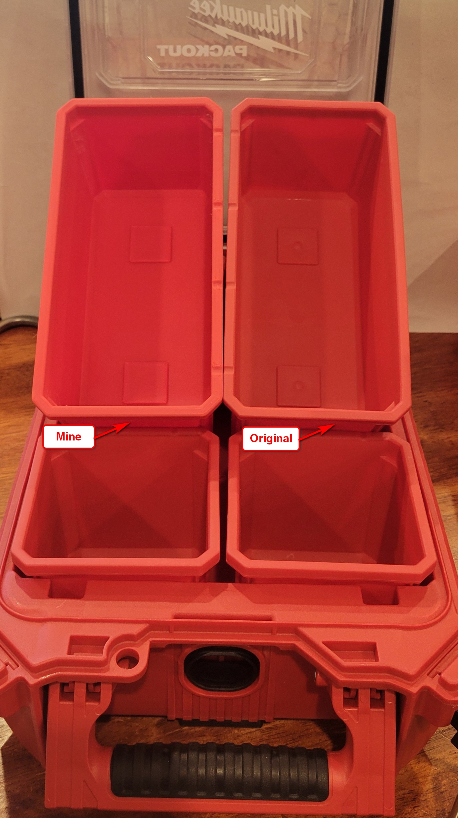 Miniatura 7 do modelo 3D Milwaukee Packout Organizer Compatible Bin - Rectangle