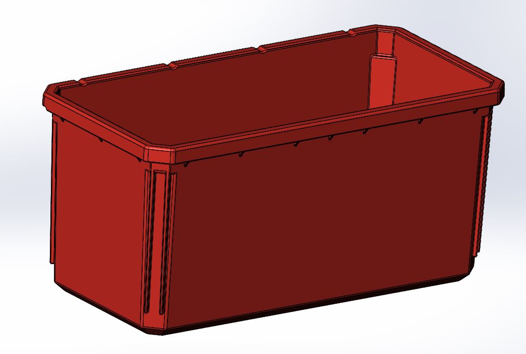 Miniatura 14 do modelo 3D Milwaukee Packout Organizer Compatible Bin - Rectangle