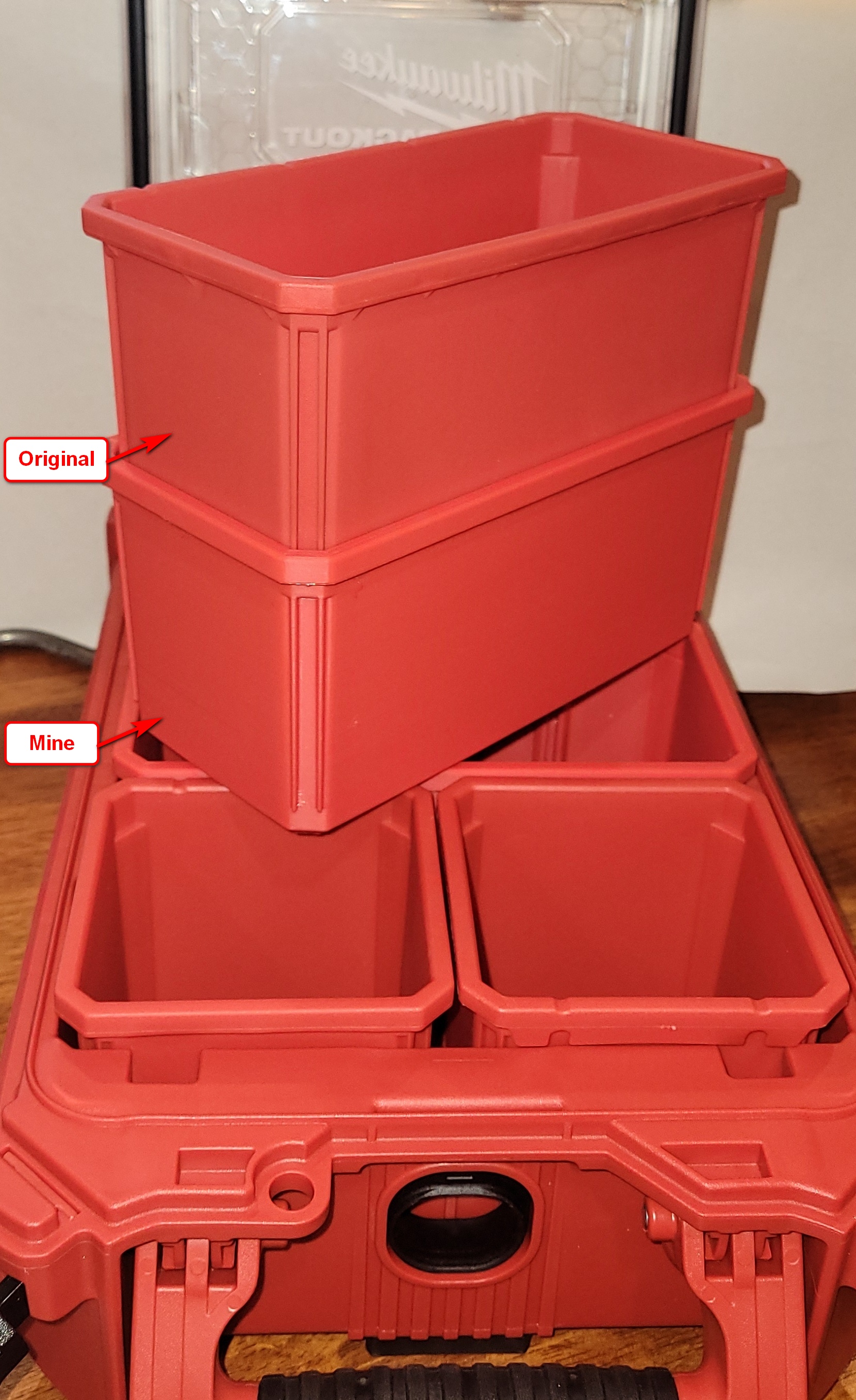 Miniatura 5 do modelo 3D Milwaukee Packout Organizer Compatible Bin - Rectangle