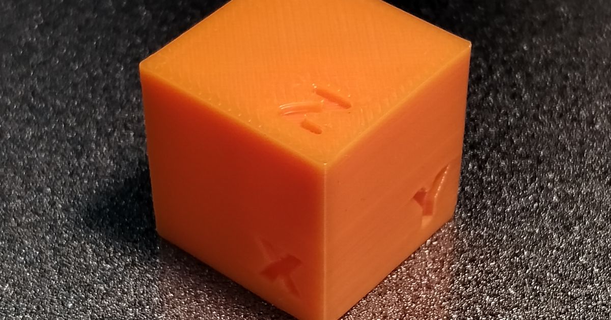 Calibration cube 20x20 with instructions by iLab Download free STL