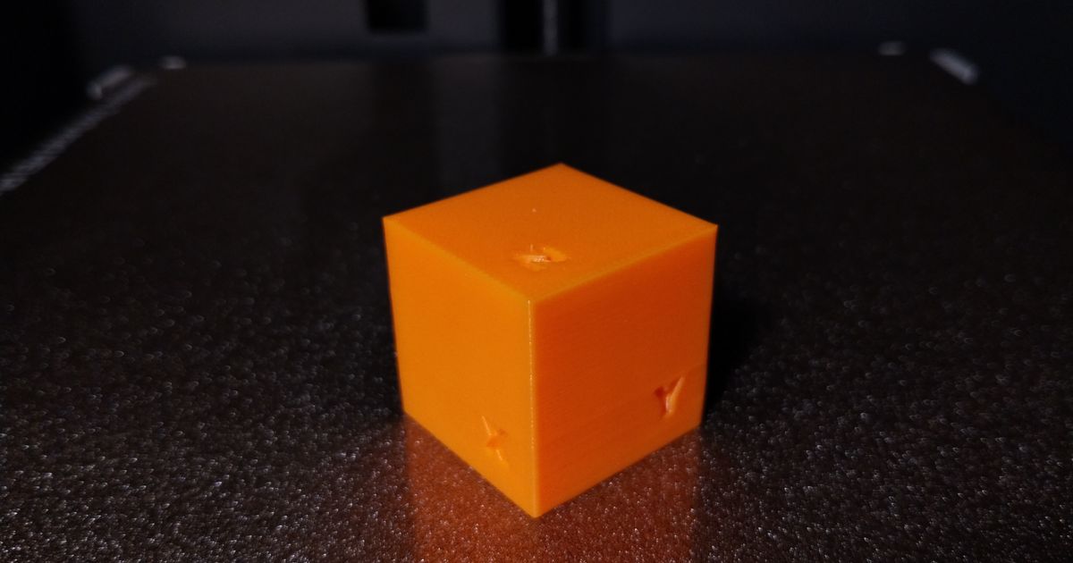 Calibration cube XYZ 30x30 with instructions by iLab Download free
