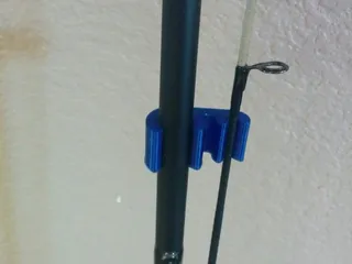 2 piece fishing rod holder clips by jcox10, Download free STL model