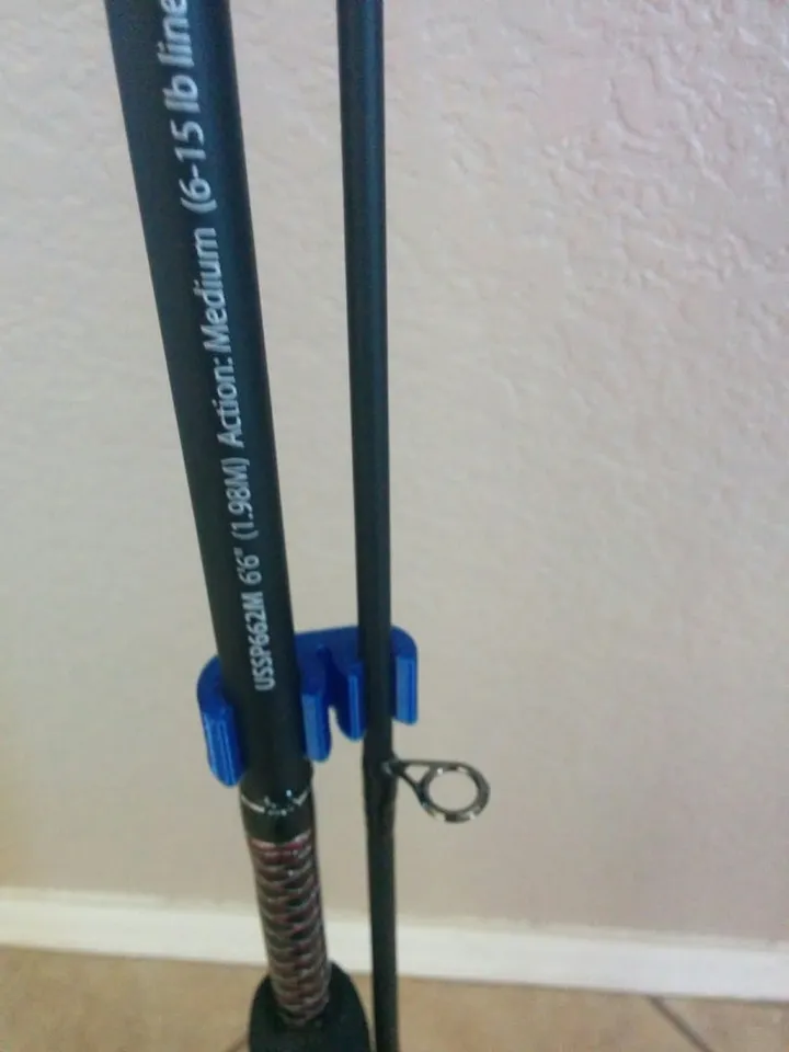 2 piece fishing rod holder clips by jcox10