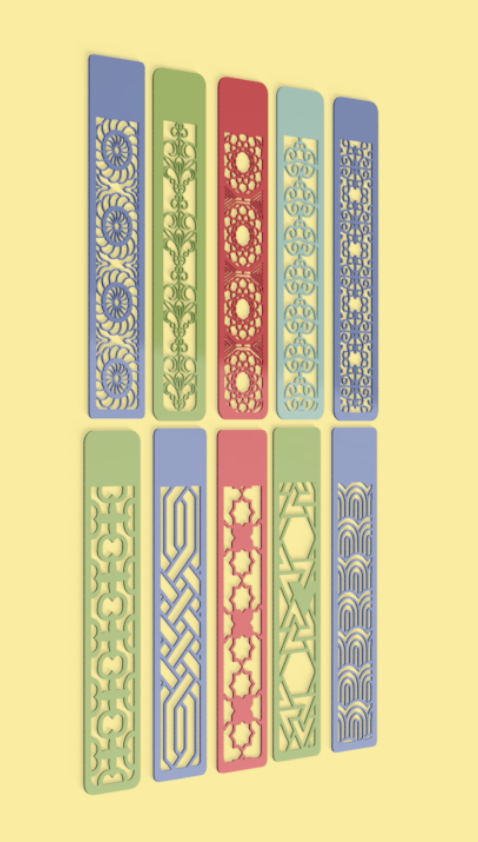 Geometric Bookmark Collection