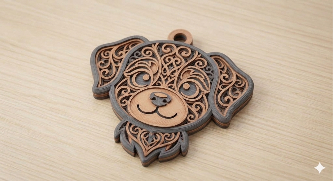 dog keychain
