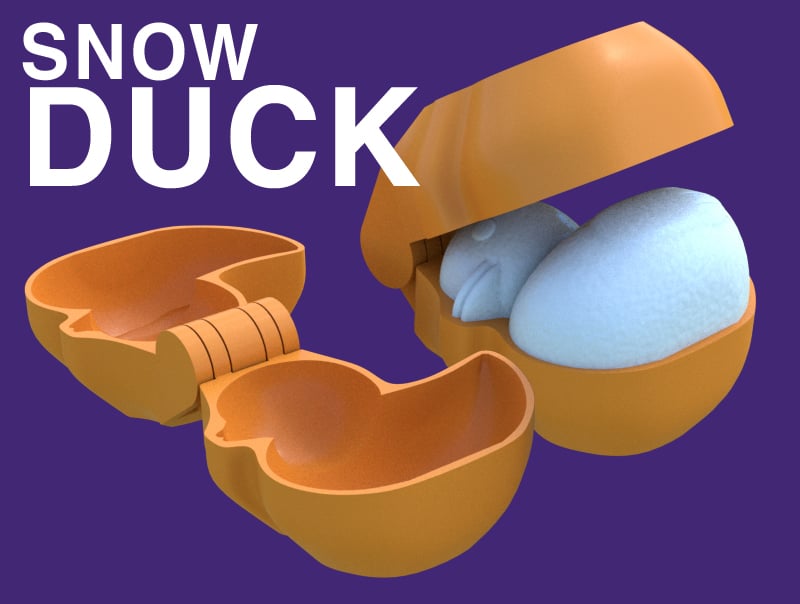 Snow Duck Mold by Toast | Download free STL model | Printables.com